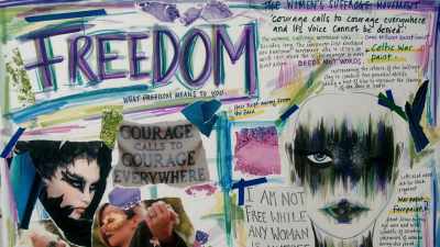 [Maya] In her tribute
to the women's lib movement, - Glow Up: Britain's Next Make-Up Star