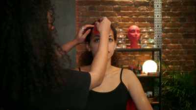 [Maya] When working with prosthetics,
it's important to adapt the pieces - Glow Up: Britain's Next Make-Up Star