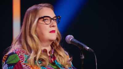 Maybe a man you don't know
comes in in a weird outfit - Sarah Millican: Bobby Dazzler