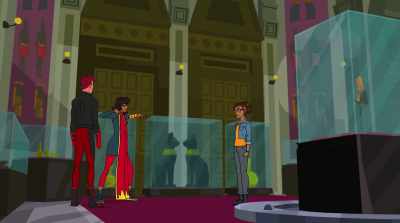 Maybe a villain engaged
in nefarious misdeeds? - Marvel Rising: Playing with Fire