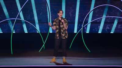 Maybe you came to a comedy show tonight
to forget about your nipples, - Hannah Gadsby's Gender Agenda