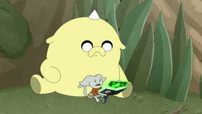 Maybe we can go back
and try the sea-ruins route. - Adventure Time: Fionna & Cake