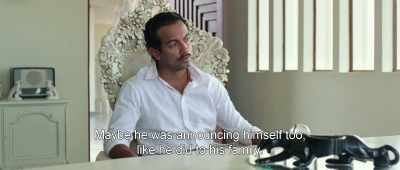 Maybe he was announcing himself too,
like he did to his family. - Birds of Passage