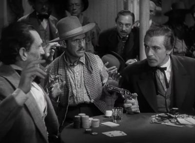 Maybe I oughta shoot a coupla holes through your ears - The Plainsman