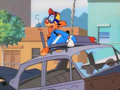 -Maybe I should have rephrased that.
-Where's Bonkers going? - Bonkers