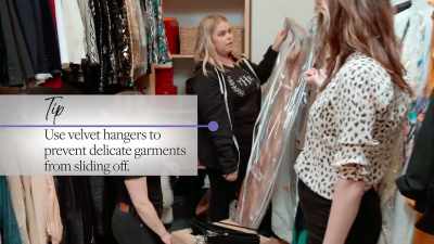 Maybe into sweaters, into jackets, - Get Organized with The Home Edit