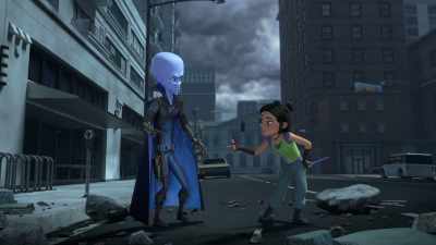 - Maybe it's the boots.
- (distant explosions) - Megamind vs. the Doom Syndicate