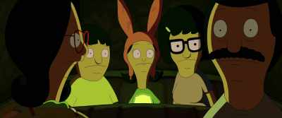 Maybe metal grinding
against plastic. Metal wins? - The Bob's Burgers Movie