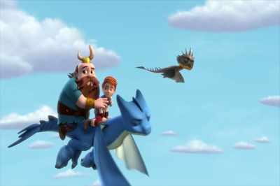Maybe we should land outside of town. - Dragons: Rescue Riders
