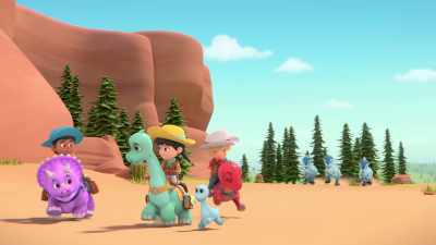 Maybe that's why Betty
was going the other way! - Dino Ranch