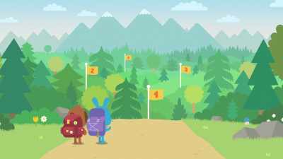 Maybe someone there
can help us get to campsite number 4. - Sago Mini Friends