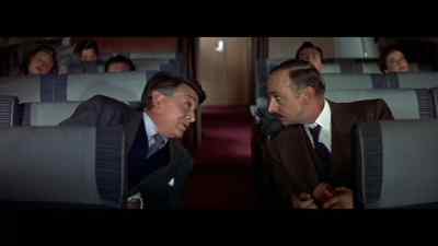 Maybe he thinks
he's aboard ship - The High and the Mighty