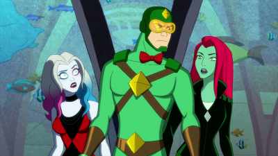 Maybe they took the
weapons from the guests - Harley Quinn