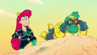 Maybe we wait till dark and sneak
up to the drill without being spotted. - Aquaman: King of Atlantis