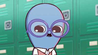 Maybe it would be nice if we brought
the new student with us. - Strange Planet