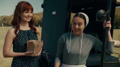 Maybe if you're nice,
I'll share some with you. - Plus One at an Amish Wedding