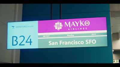 'Mayko Airlines
flight MK7517 to San Francisco - Fight or Flight