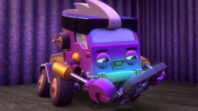-[Mayor] Honk!
-[horn honks] - Mighty Monsterwheelies