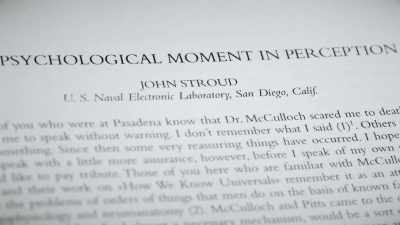 McCulloch: Would you please describe – - The Minds of Men