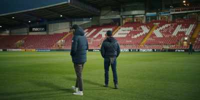 McElhenney and Reynolds
go to Europe to see team. - Welcome to Wrexham