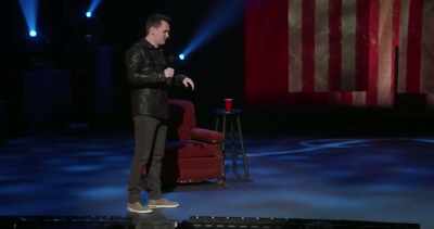 Me and Kate,
she was seven months pregnant, - Jim Jefferies: Freedumb