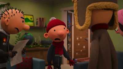 Me and Rowley were
building a snowman, - Diary of a Wimpy Kid Christmas: Cabin Fever