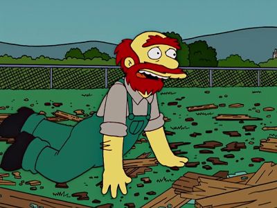 Me shack, it's ruined! - The Simpsons