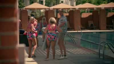 Me and the Aquadettes
work on our routines - The World According to Jeff Goldblum