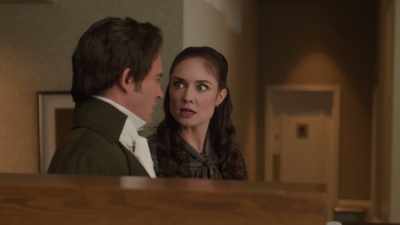 - Me?!
- Yes, delay him - Paging Mr. Darcy