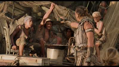 You each get one if everything's here when I get back. - Waterworld