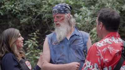 -Meadow killed Dewey from "Scream." - Rob Riggle's Ski Master Academy