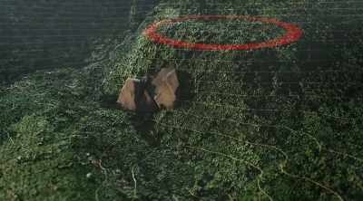 ‐ Meanwhile, above what the team
is calling the backdoor site, - Lost Gold of World War II