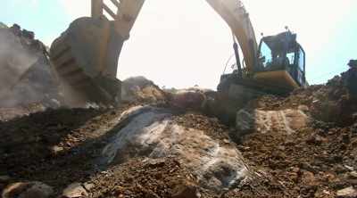 ‐ Meanwhile,
Brad is trying to dig - Lost Gold of World War II