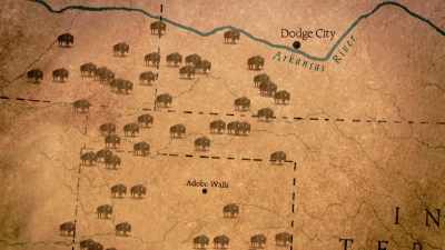 Meanwhile, farther south, - The American Buffalo