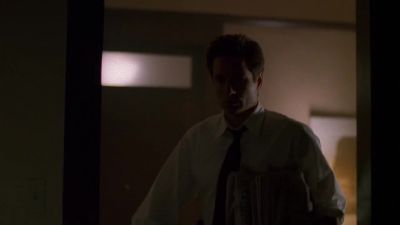 Meanwhile, Mulder's working the case
here. He's up to something. - The X-Files