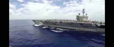 Meanwhile the US-led
fleet is now just 7 hours - World War Four