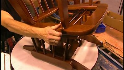 MEANWHILE, WORK IS UNDER WAY
IN THE UPHOLSTERY DEPARTMENT. - How It's Made