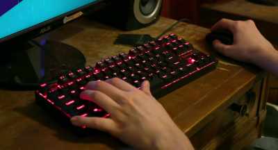 [mechanical keyboard clacking] - Running with Speed