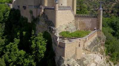 Medieval builders
constructed this cliff-top wall - Europe From Above