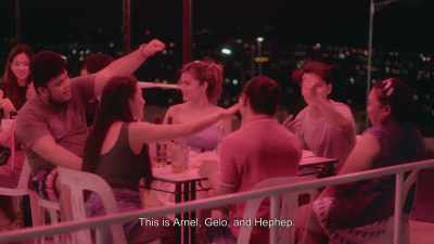 Meet Arnel, Gelo and Em-em.
Talk to him, guys. - I Love Lizzy