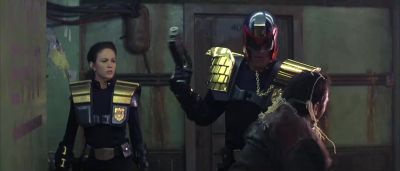 Mega City Code 75 92 Willful sabotage of a public droid - Judge Dredd