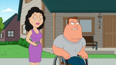 Meg's feet are gone.
Rotted. - Family Guy