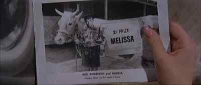 "Melissa.
Happy days on his uncle's farm." - What a Way to Go!