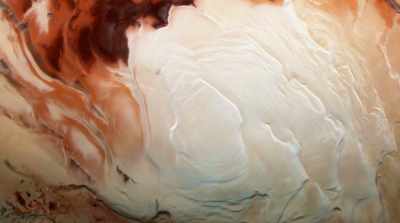 MELISSA: The polar cap
forms these incredible - Mars: One Day on the Red Planet