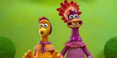 [mellow surf rock playing] - Chicken Run: Dawn of the Nugget