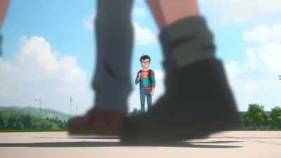 [Melvin chuckles] - Batman and Superman: Battle of the Super Sons