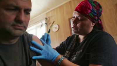 Men got tattoos on their joints, - Life Below Zero: First Alaskans