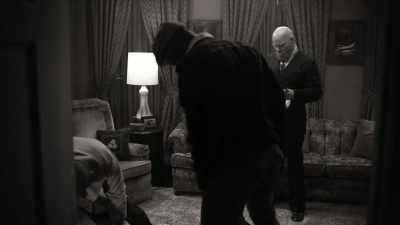 -[men grunting]
-[groaning] - Black Lightning