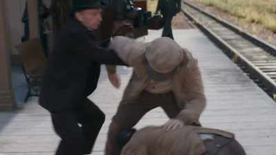 [men grunting] - The Gilded Age