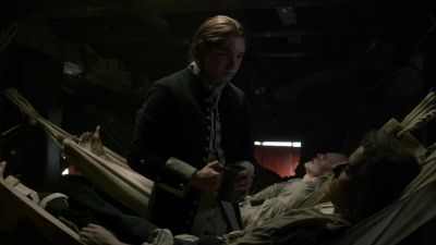 [ men retching ] - Outlander